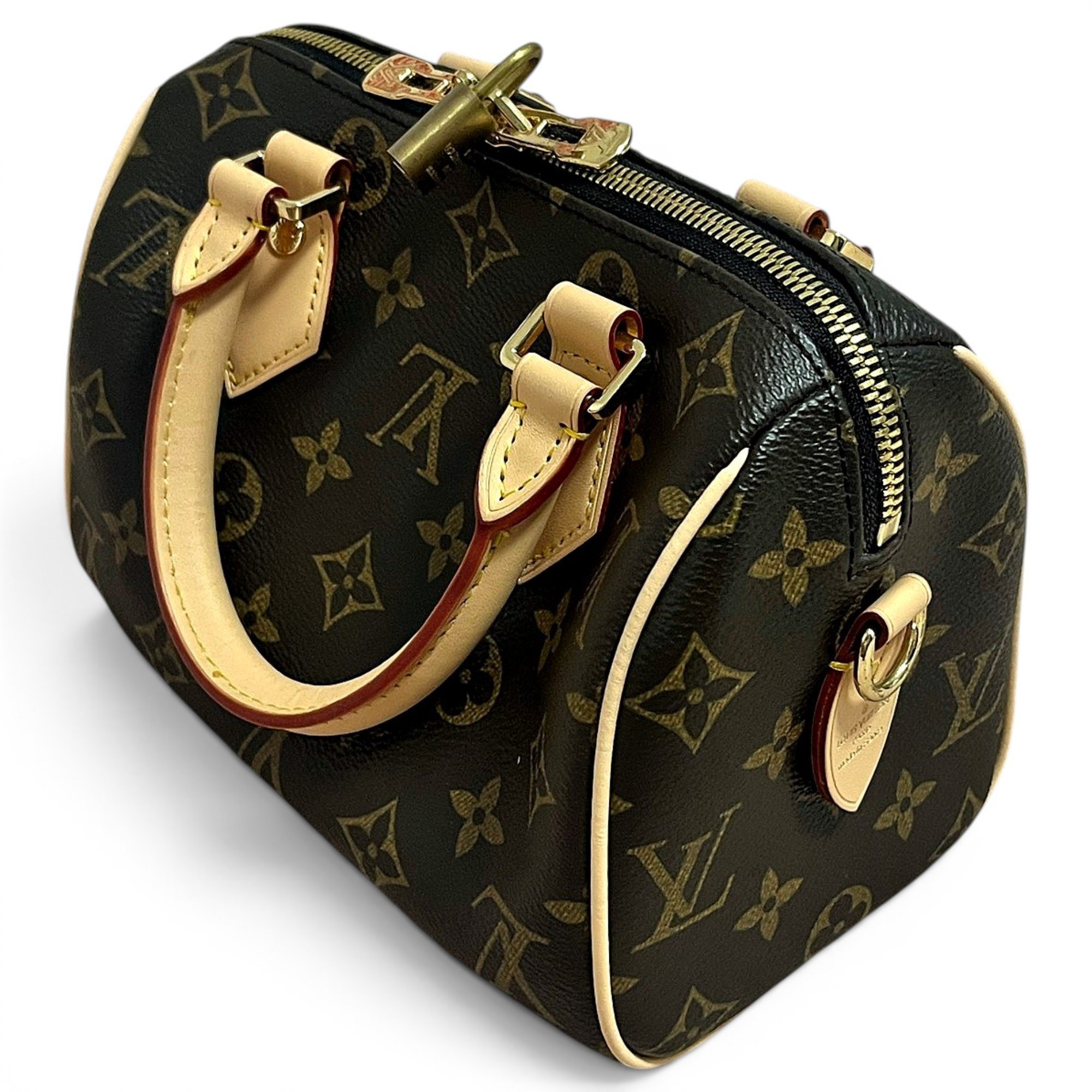 Speedy leather handbag
