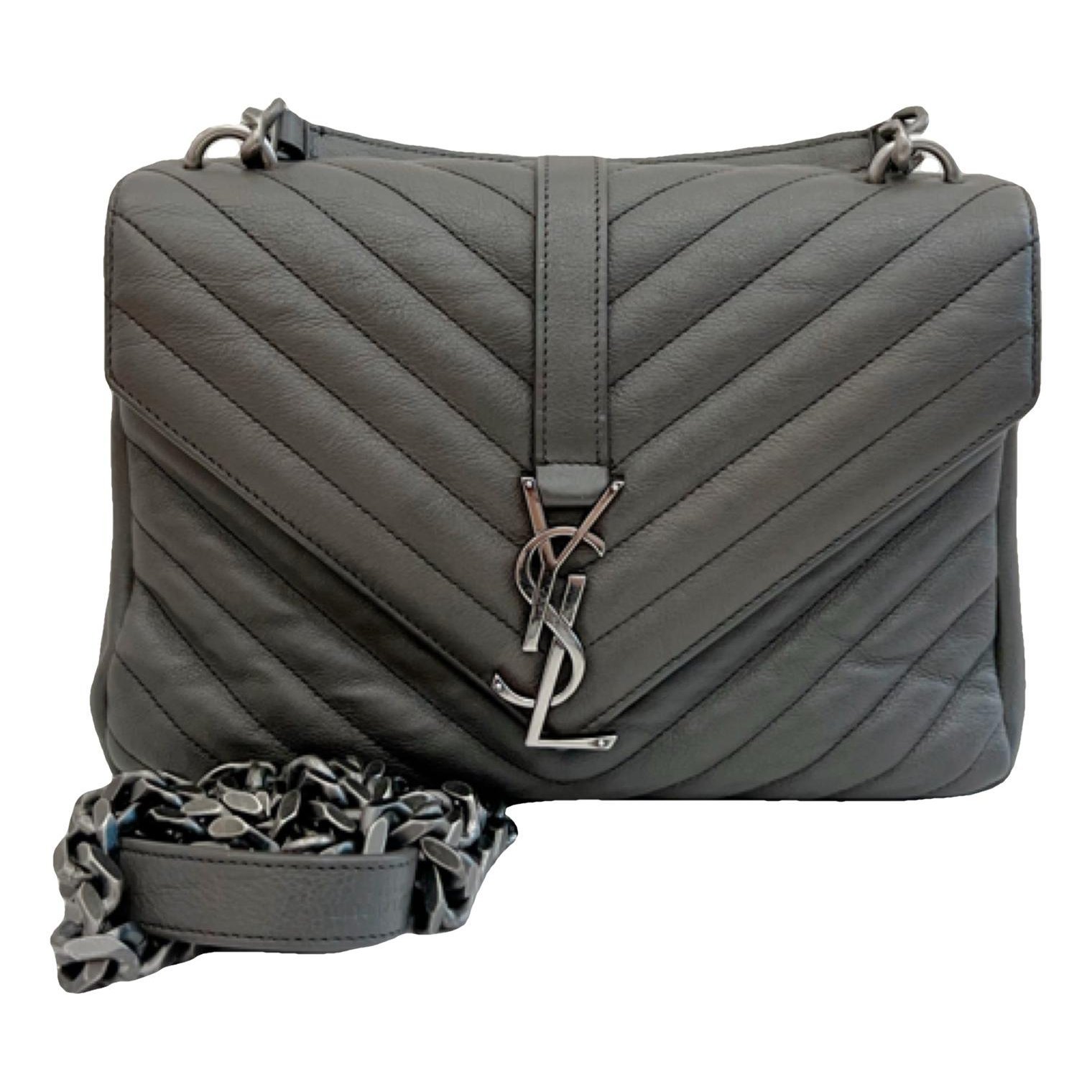 Collége monogramme leather handbag