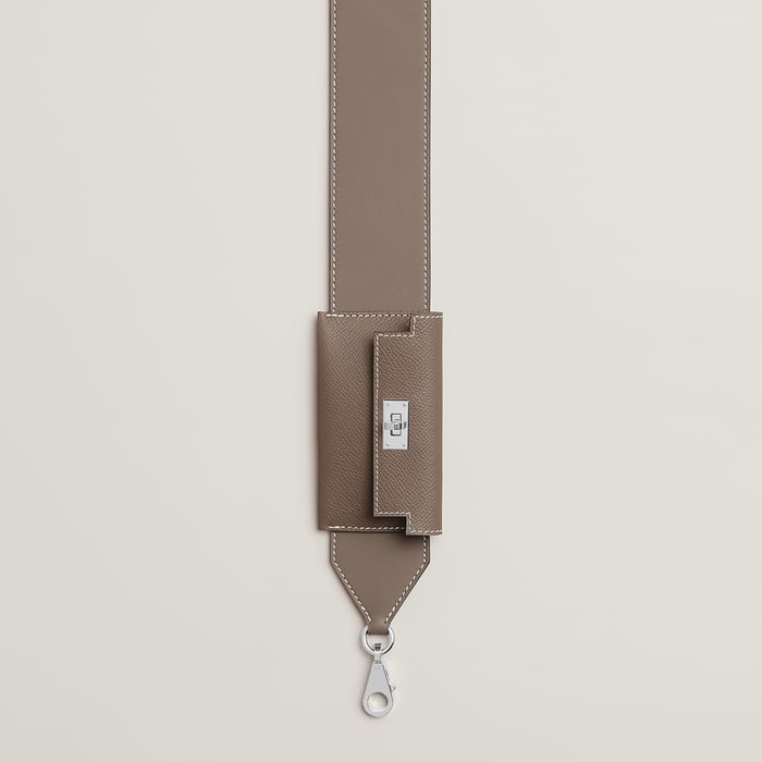 Étoupe Kelly Pocket Bag Strap 50 MM