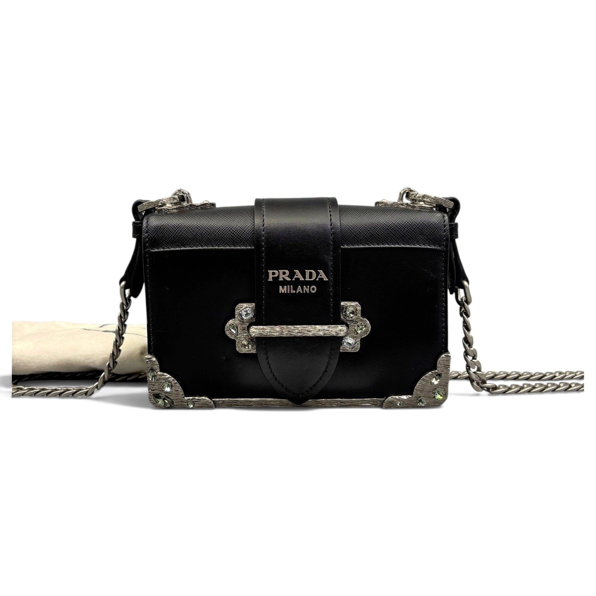 Cahier leather handbag