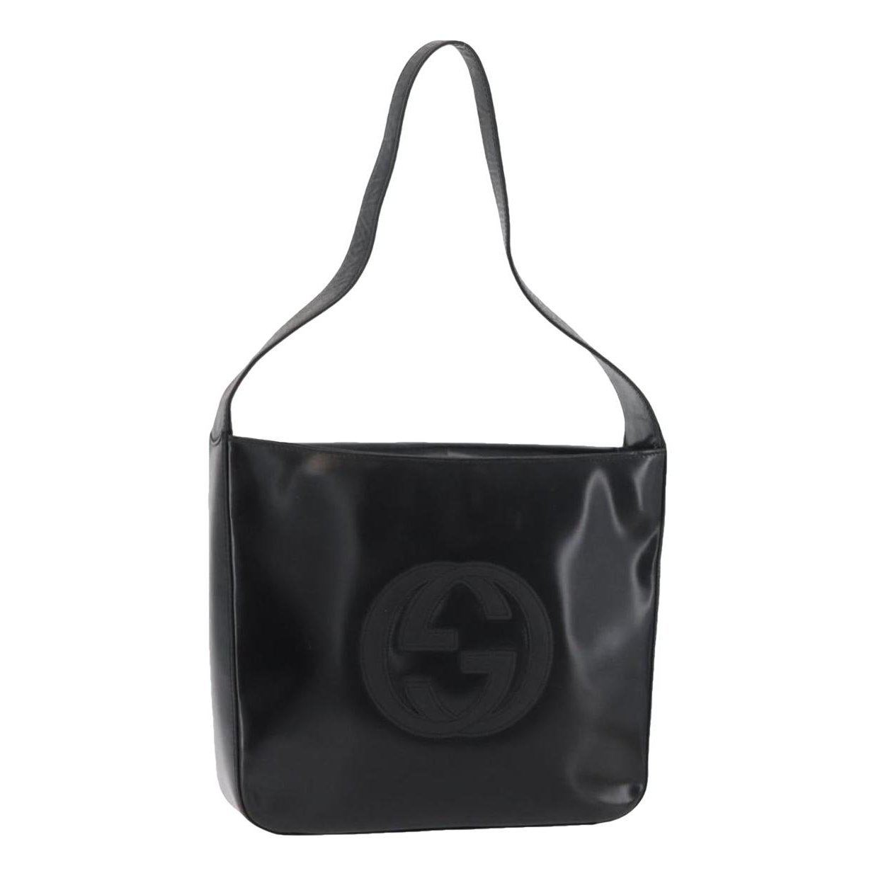 Patent leather handbag