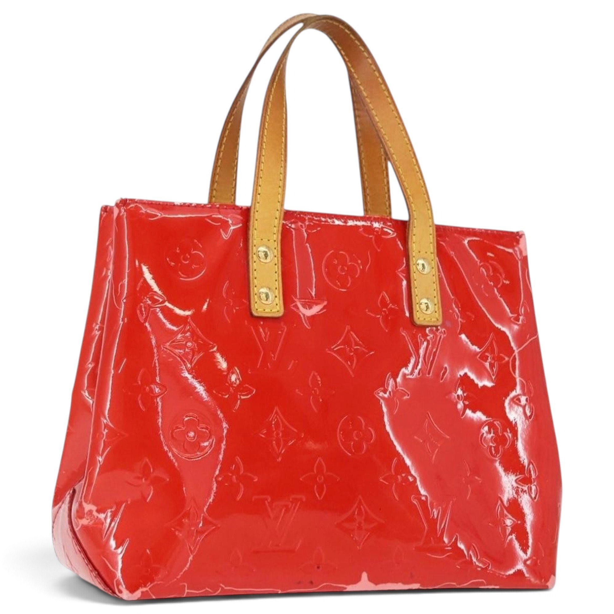 Reade patent leather handbag