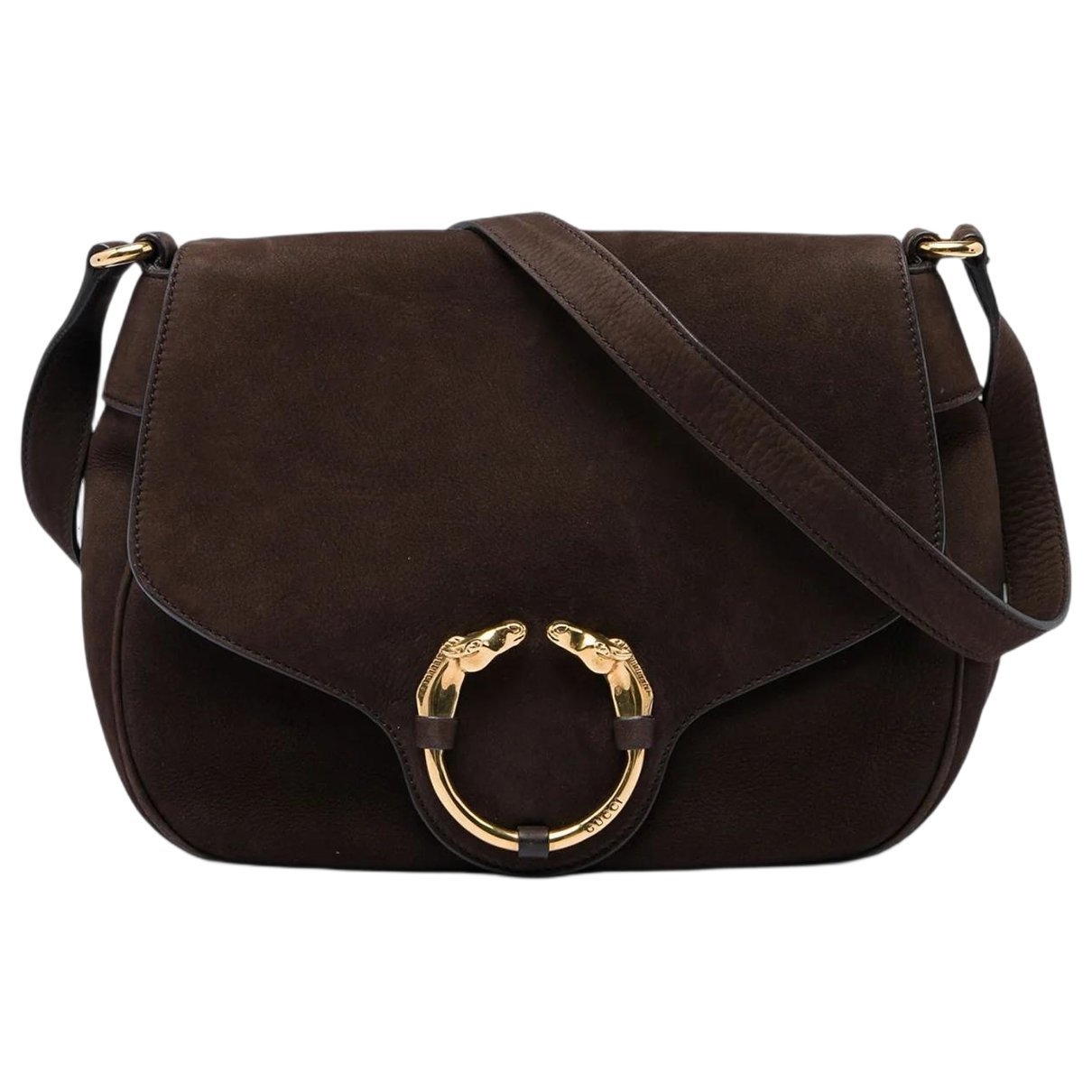 Gucci B leather crossbody bag