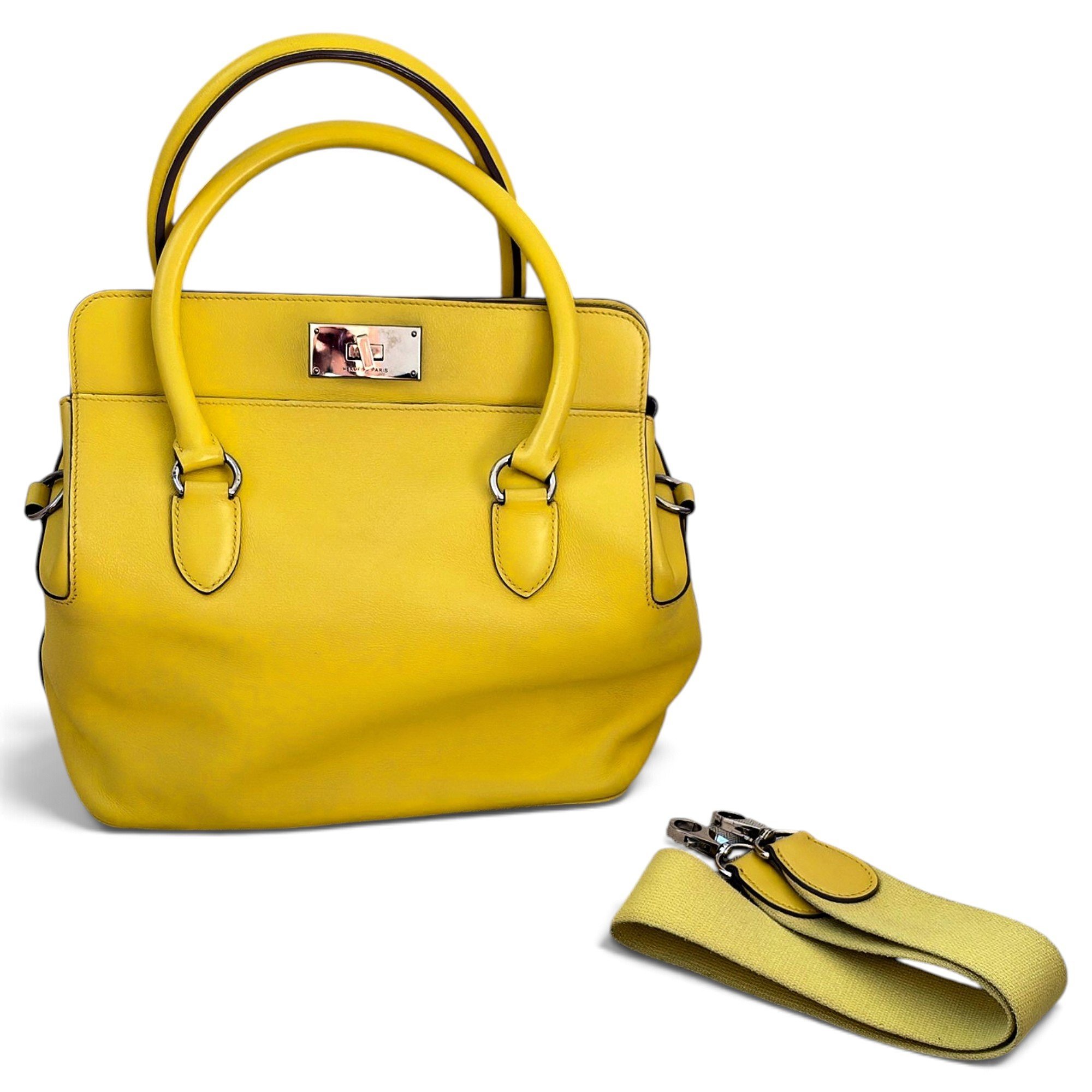Toolbox leather handbag