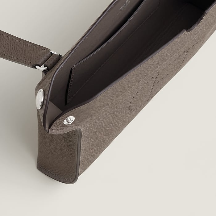Gris Étain Hermès Videpoches Bag
