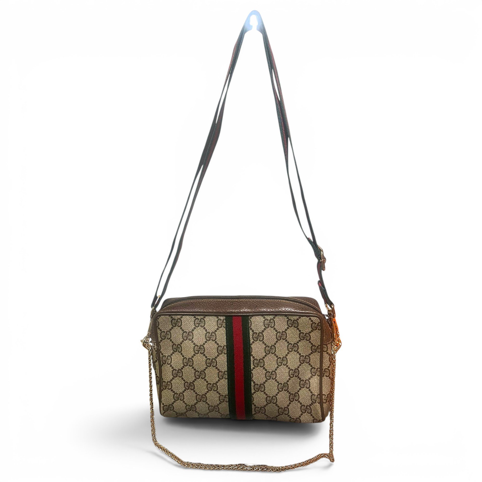 Leather clutch bag