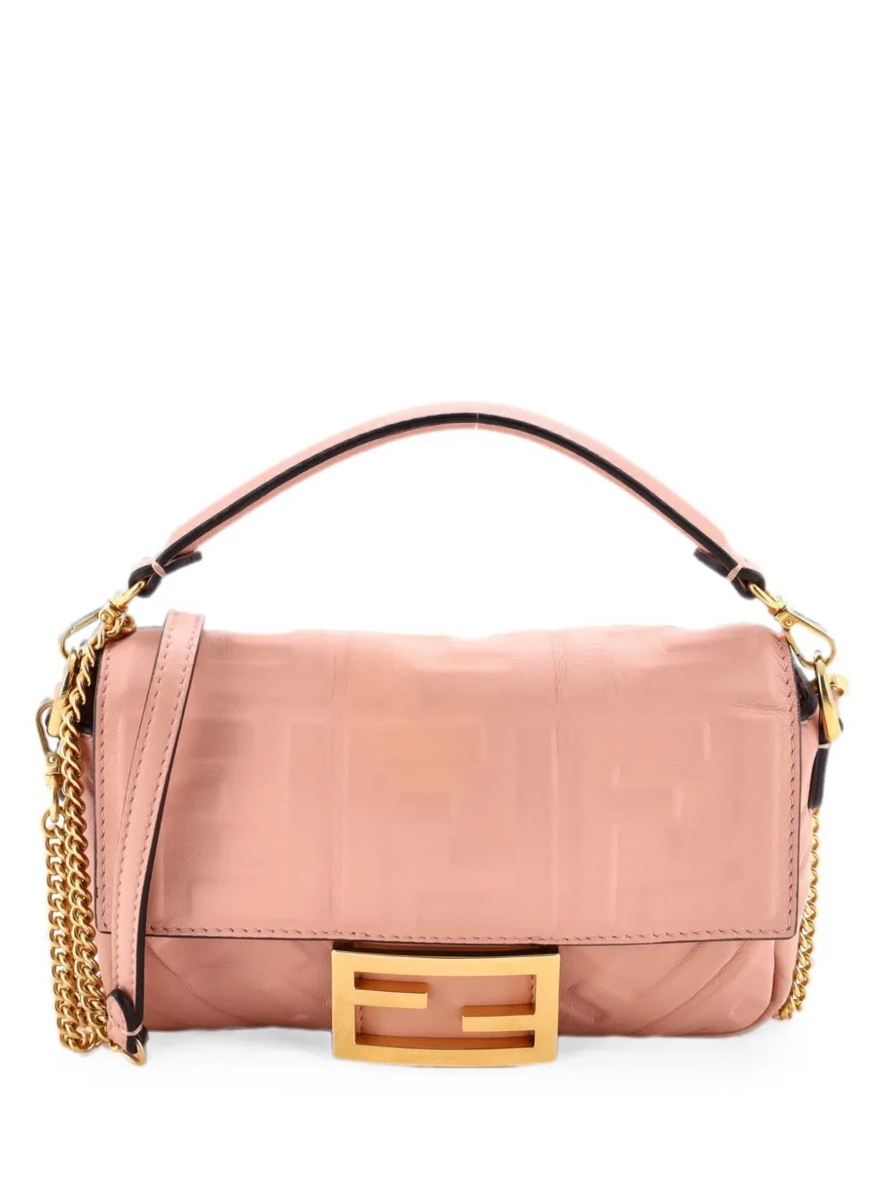 Baguette NM Bag Zucca Embossed Leather Mini crossbody bag