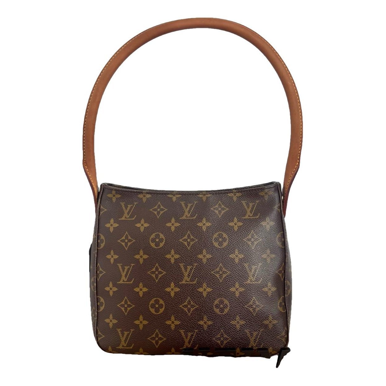 Looping leather handbag