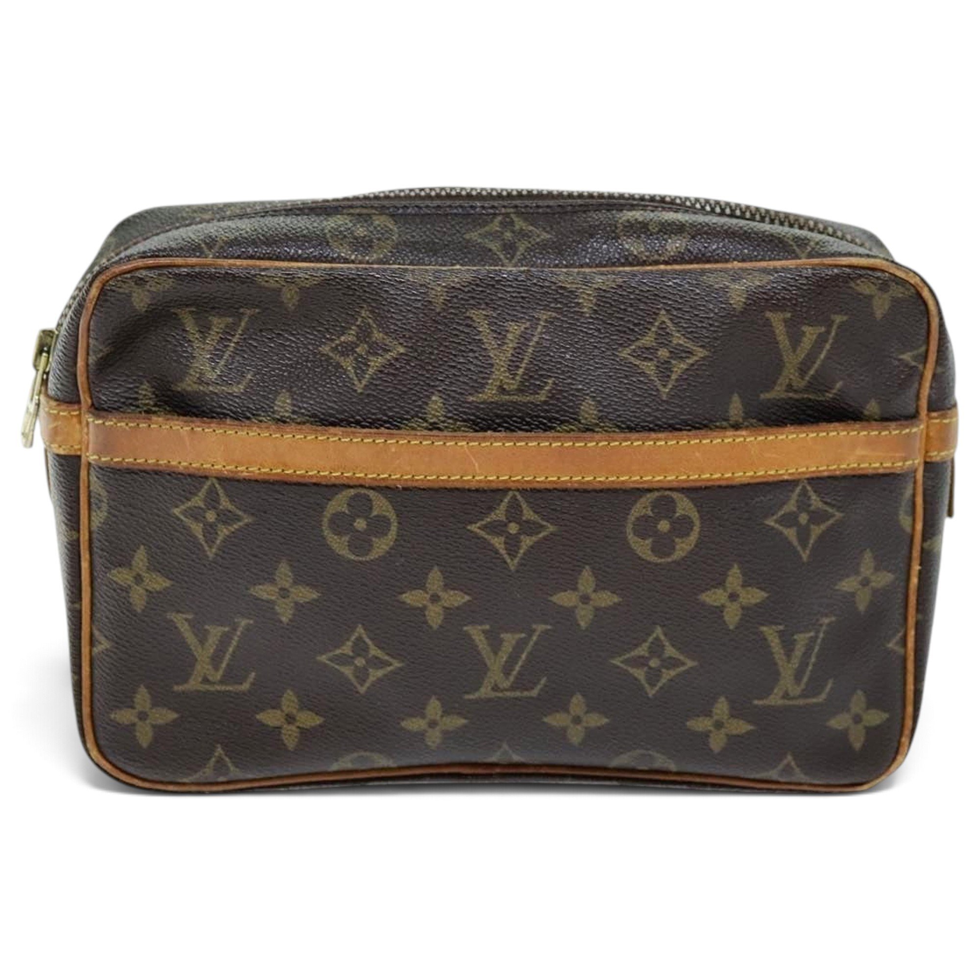 Leather clutch bag