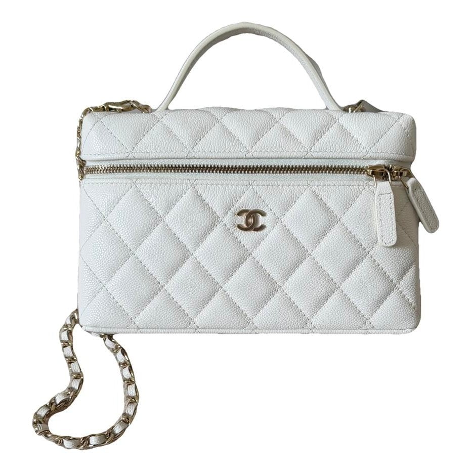 Vanity leather handbag