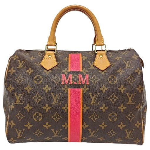 Nano Speedy / Mini HL leather handbag
