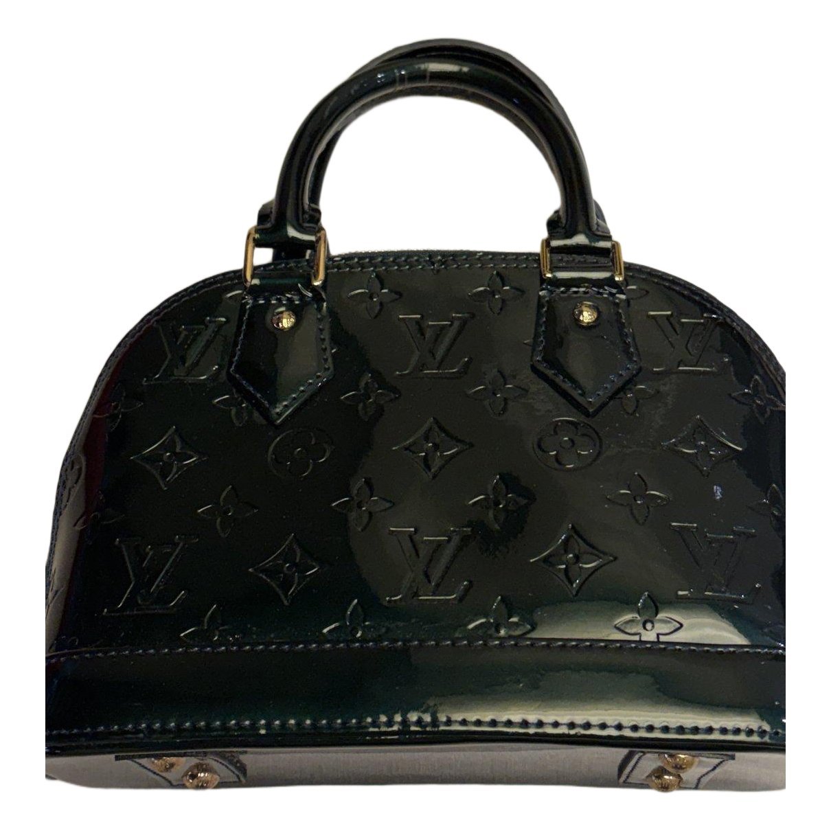 Patent leather handbag