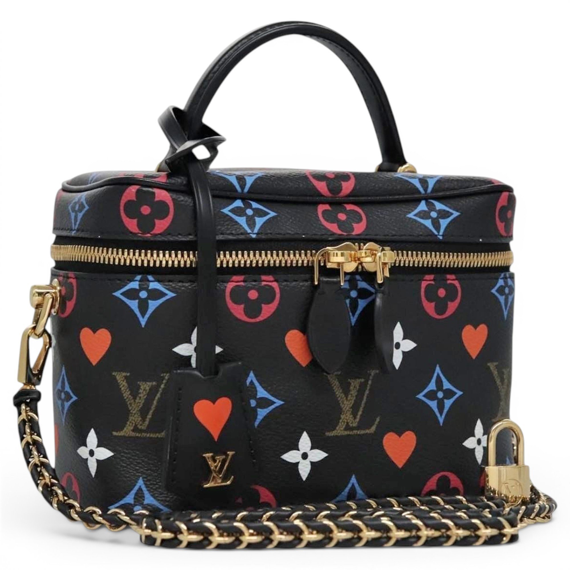 Vanity leather handbag