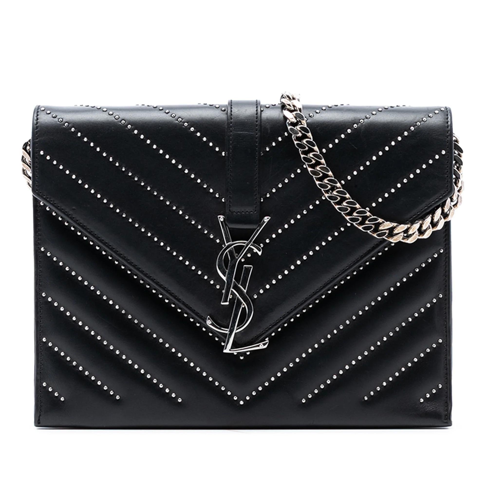 Envelope pony-style calfskin handbag