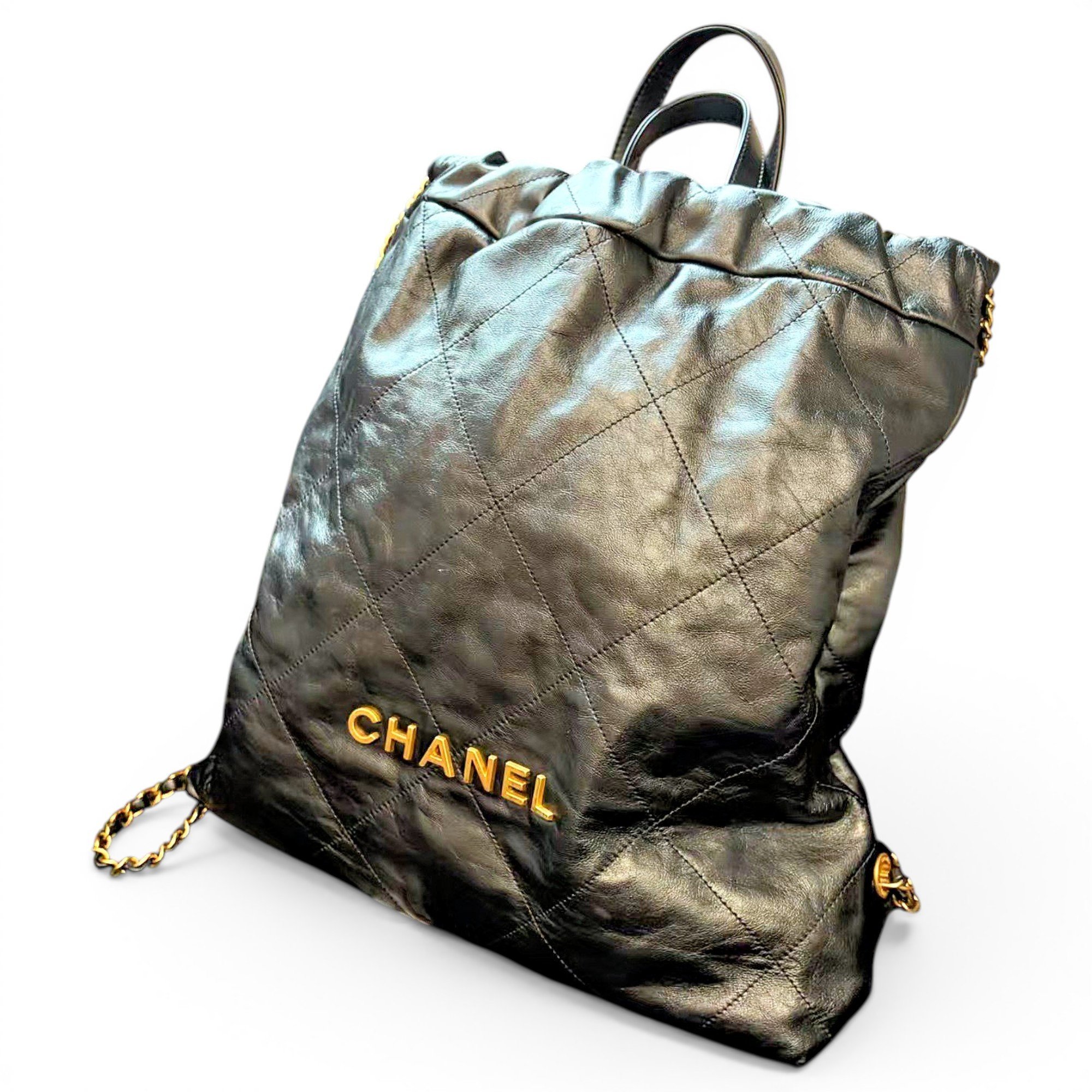 Chanel 22 leather backpack