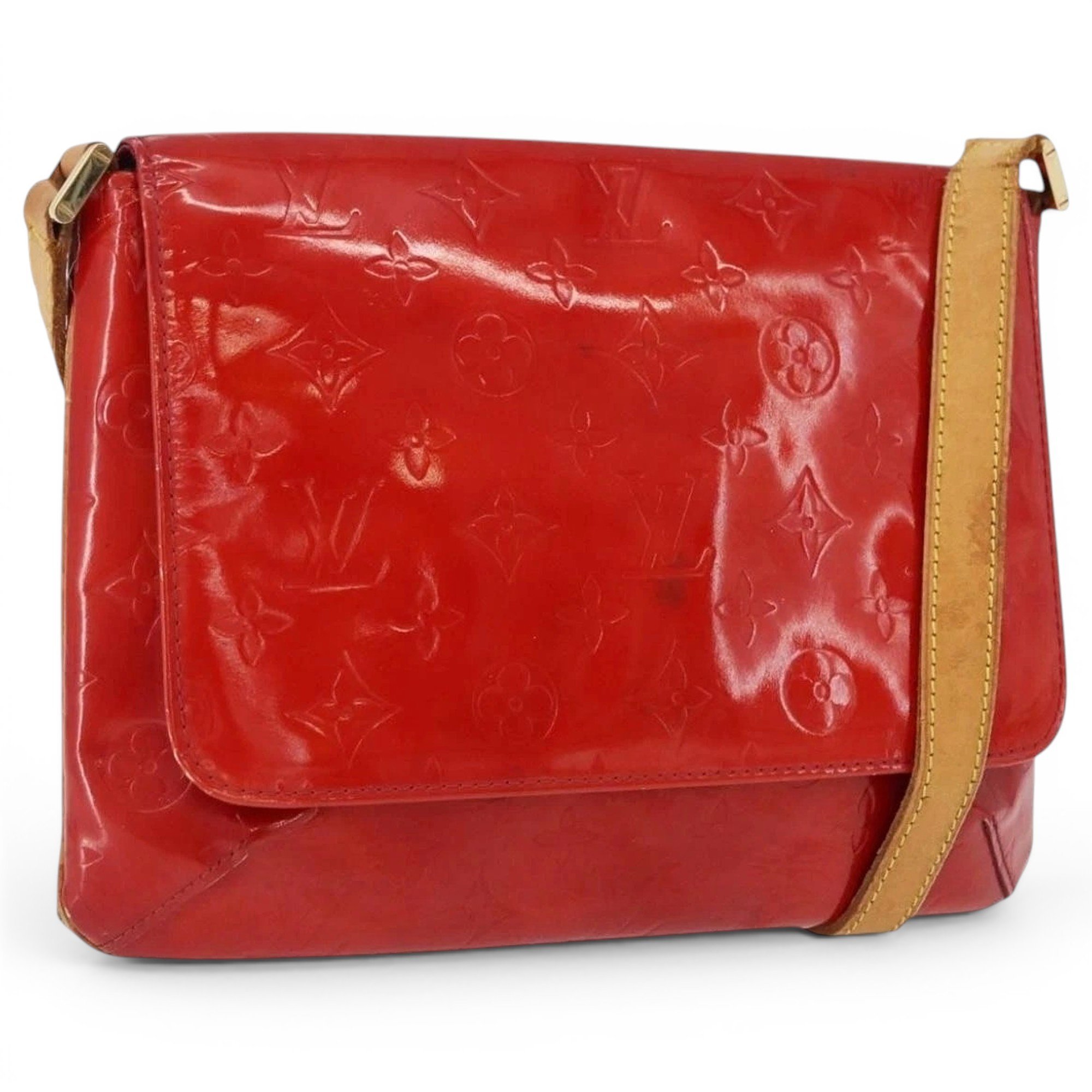 Thompson patent leather handbag