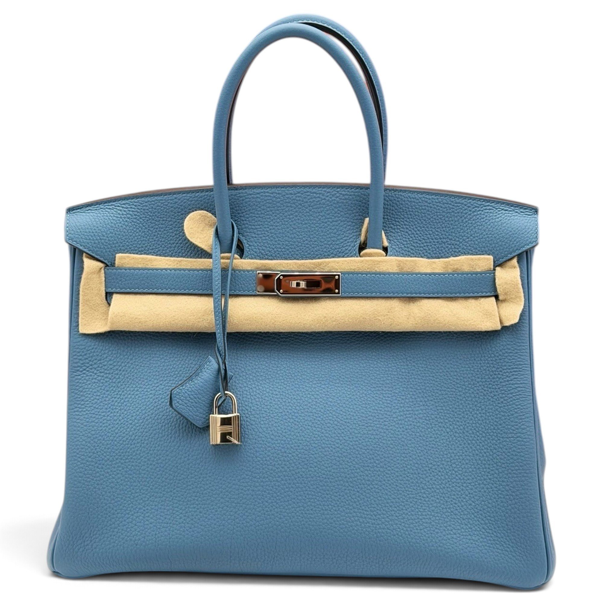 Hermes Birkin 35 Handbag Bleu Paradis Togo Leather 2018
