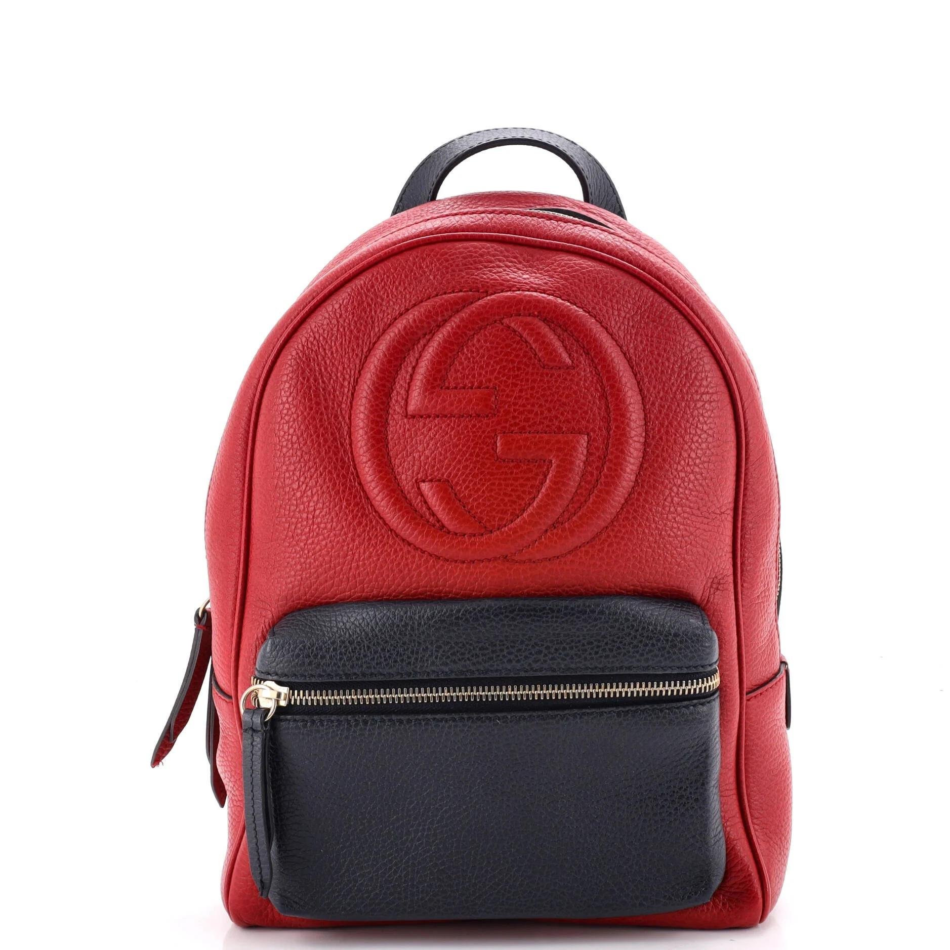 Leather backpack
