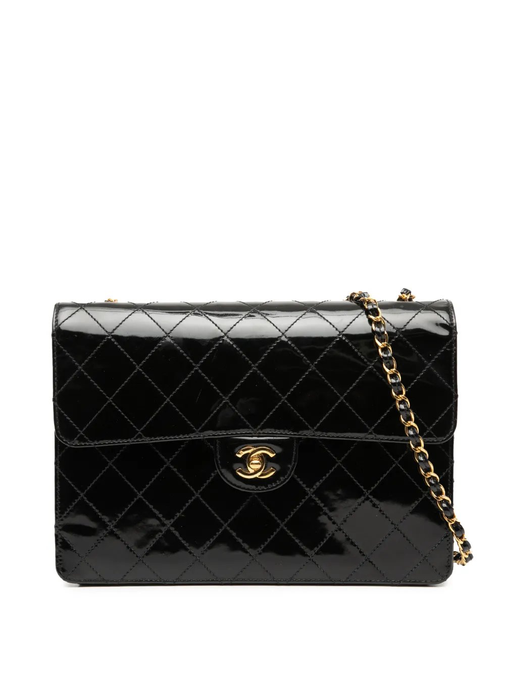 1997-1999 Jumbo Classic Patent Single Flap crossbody bag