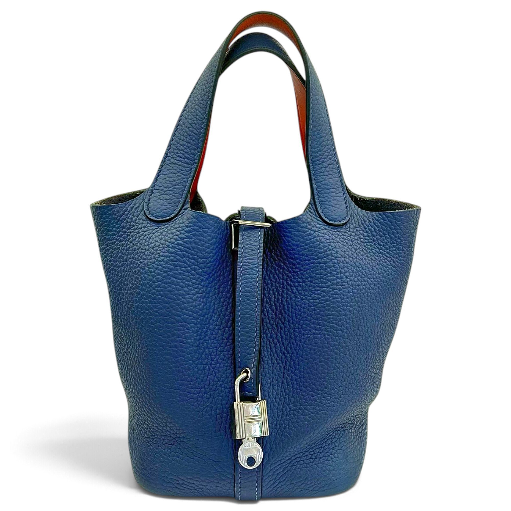 Picotin leather tote