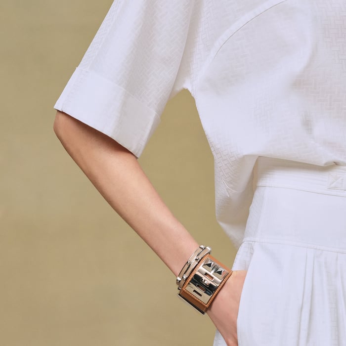 Blanc Cropped Polo Blouse