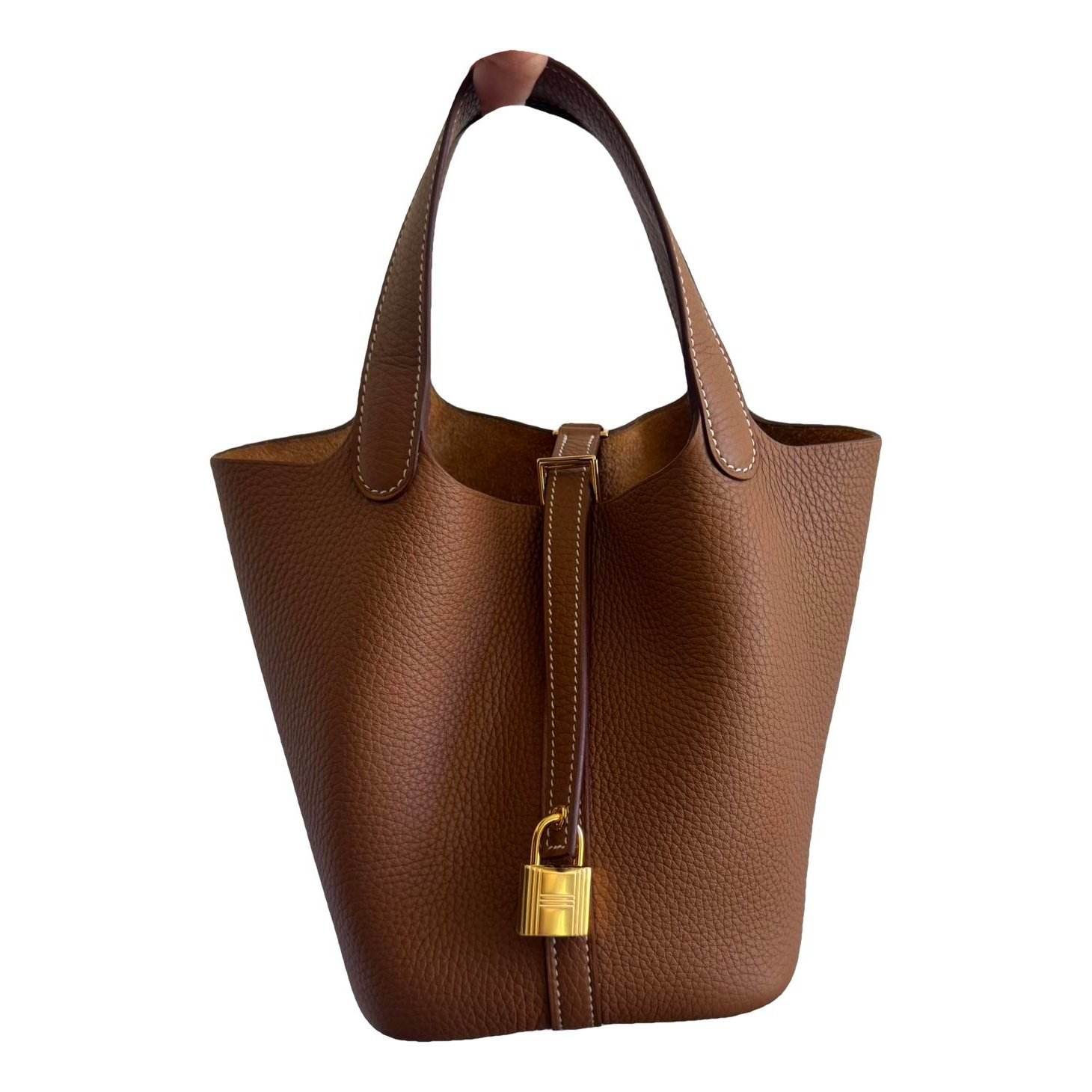 Picotin leather handbag