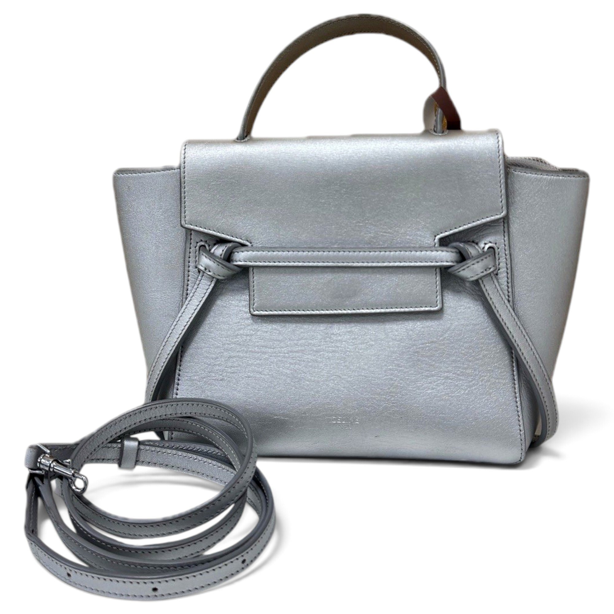 Belt leather handbag