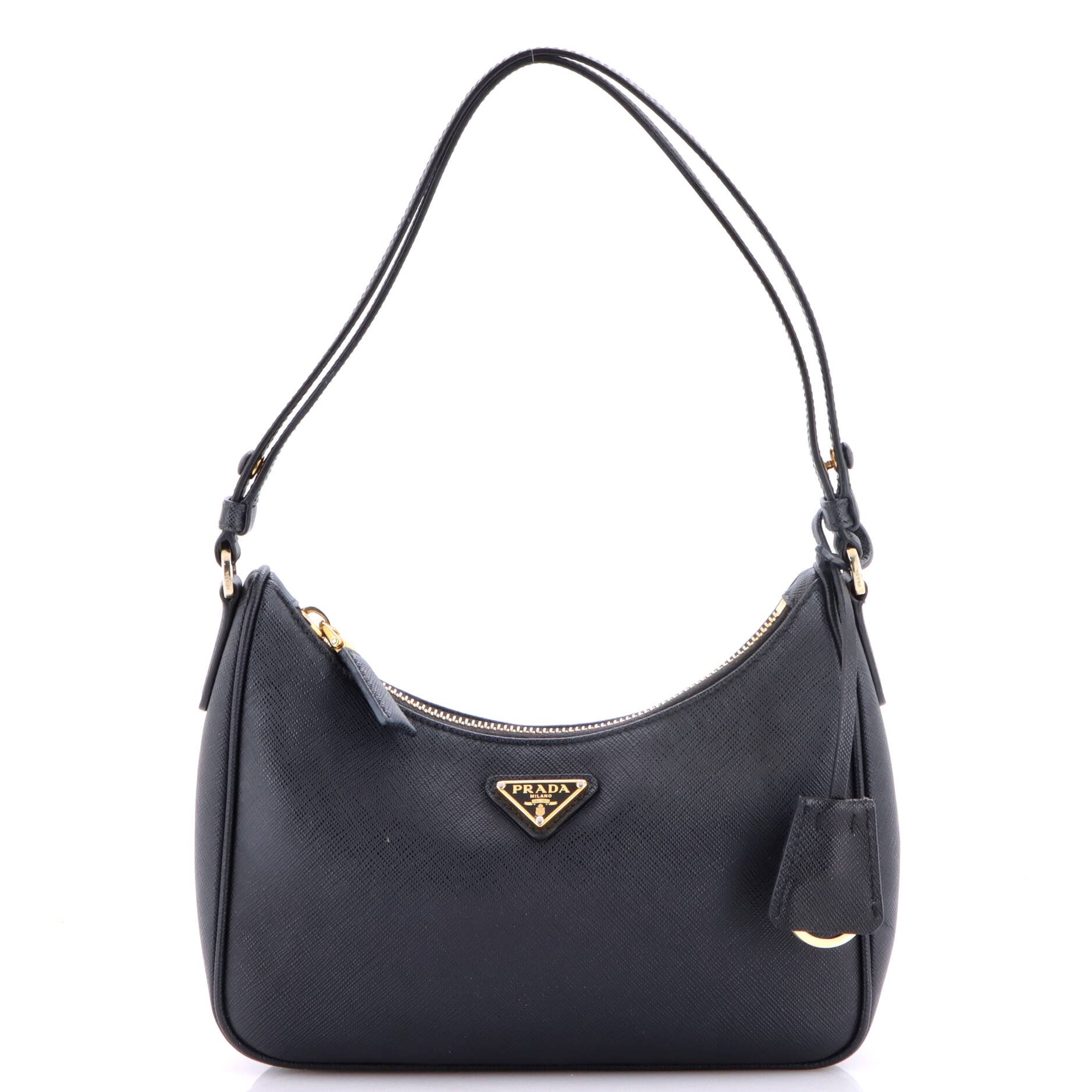 Re-Edition Hobo Saffiano Leather Mini