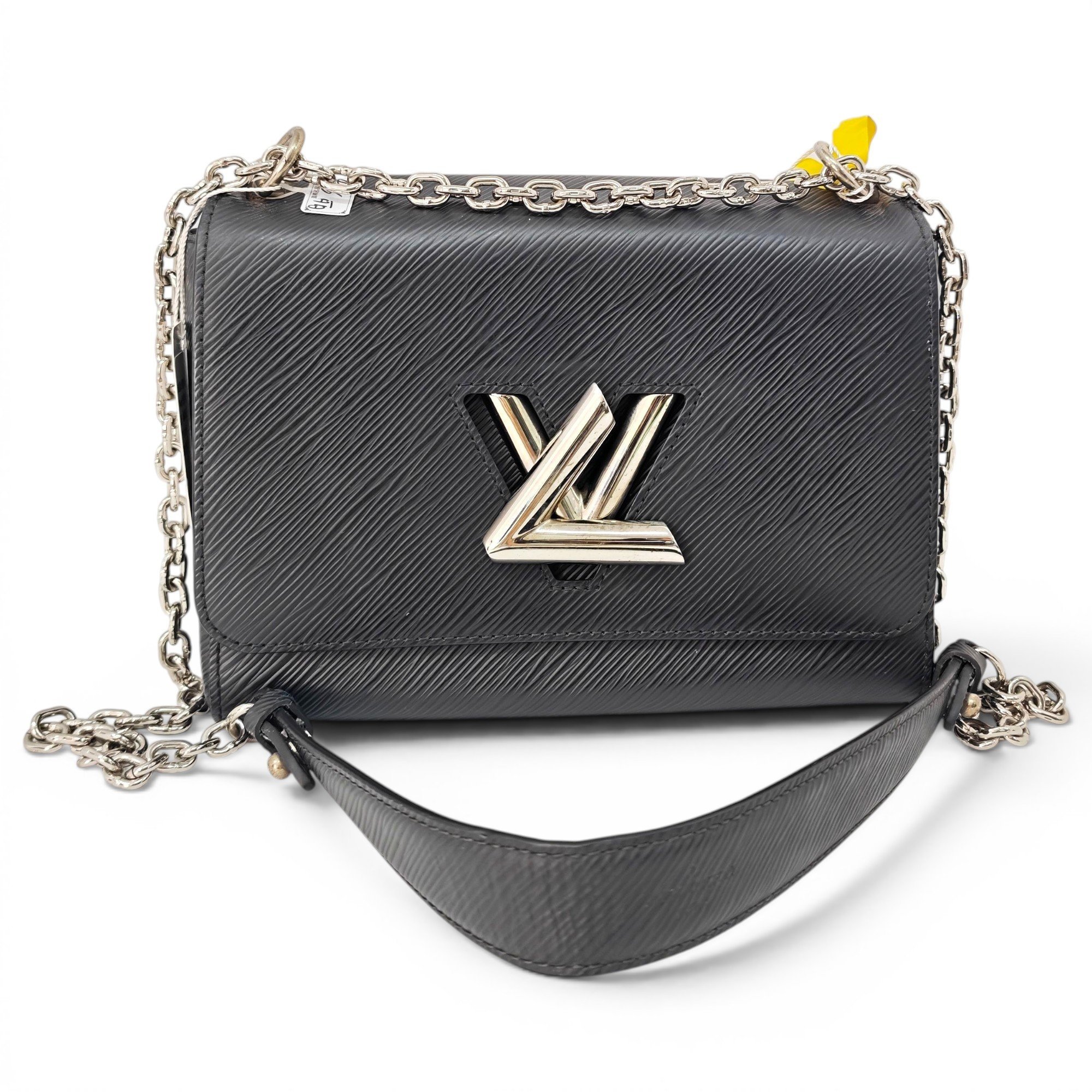Twist leather handbag