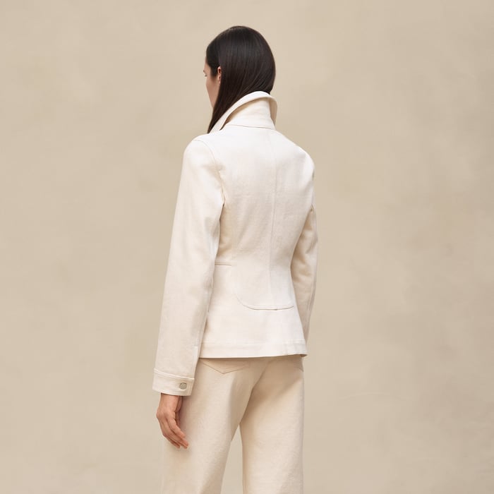 Blanc Cassé Denim Equestrian Jacket