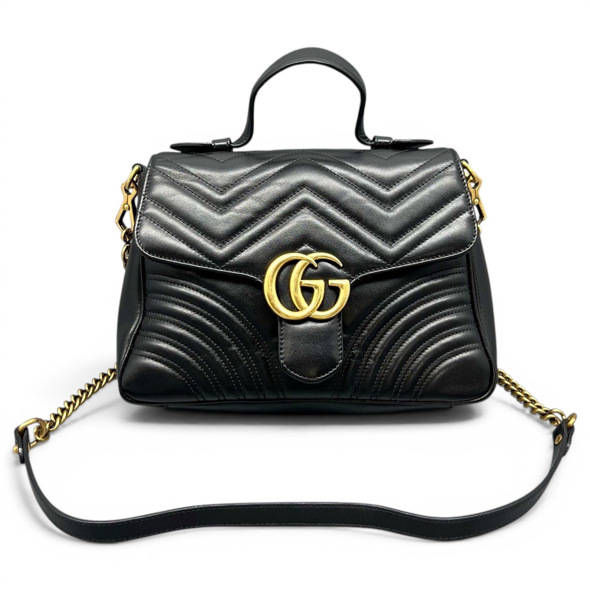 GG Marmont Flap leather handbag