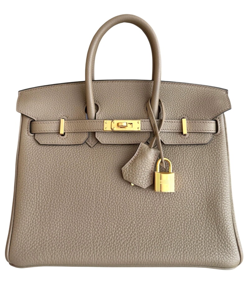 Hermes Beige Marfa Togo Birkin 25 Gold Hardware, 2024