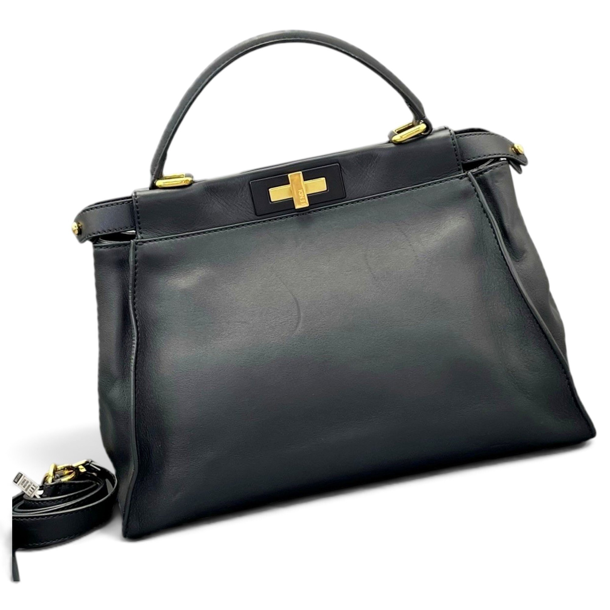 Peekaboo leather handbag