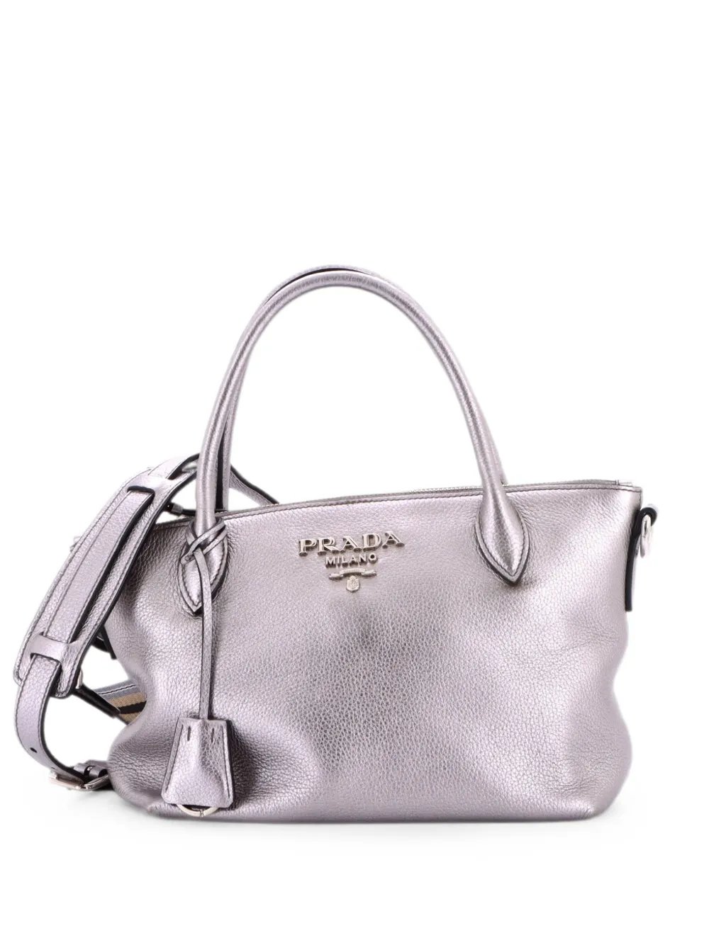 Dual Strap Zip Tote Vitello Daino Small shoulder bag