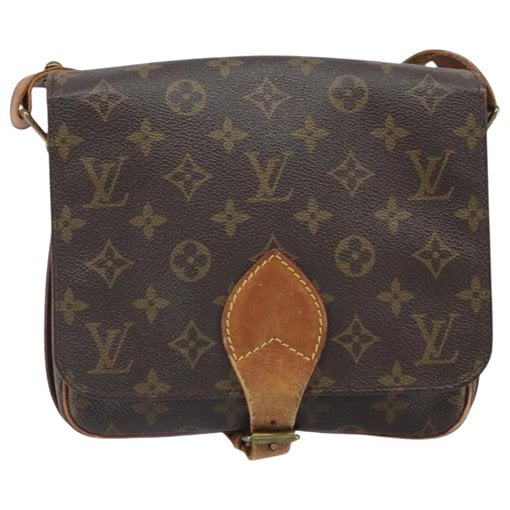 Cartouchière leather handbag