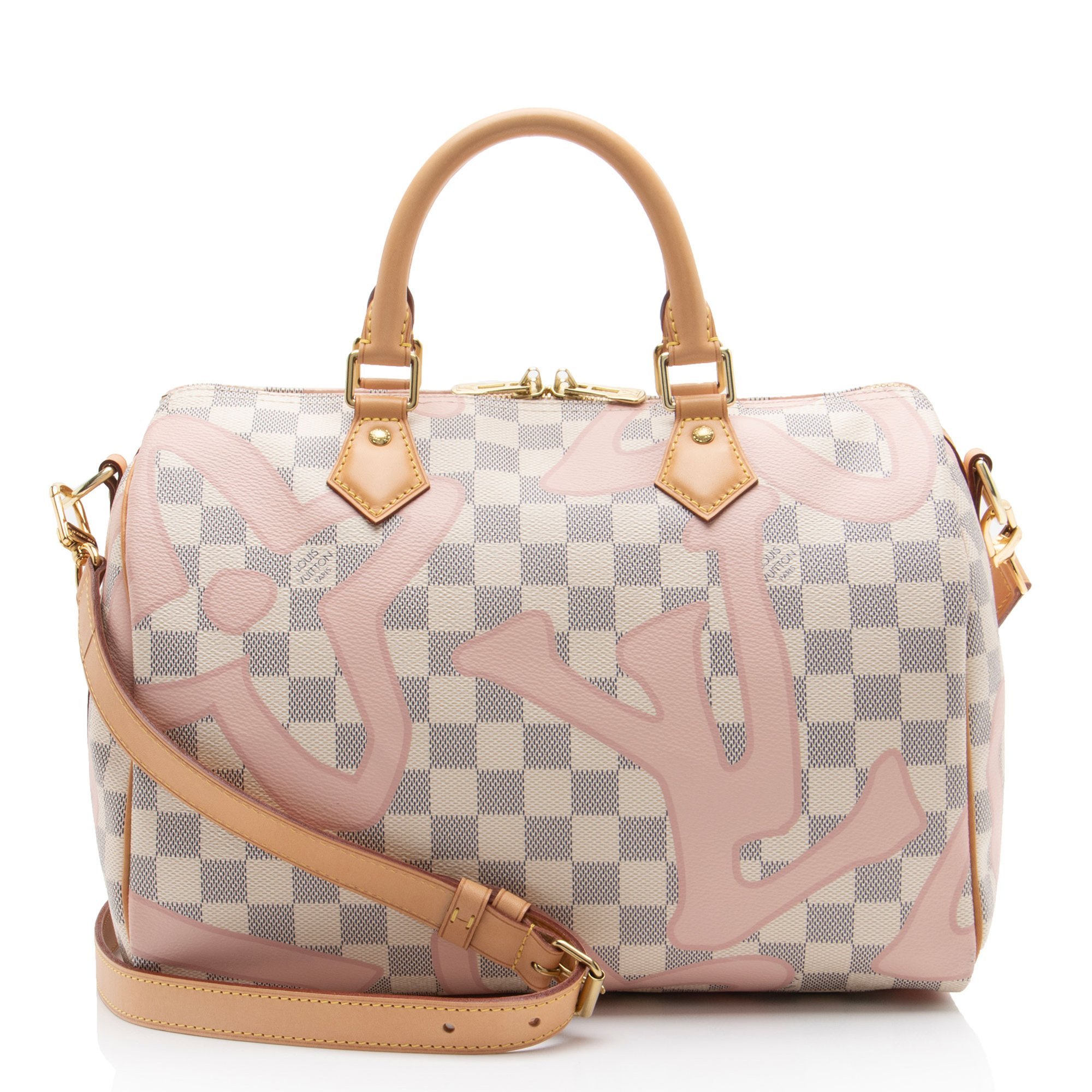 Louis Vuitton Speedy cloth satchel