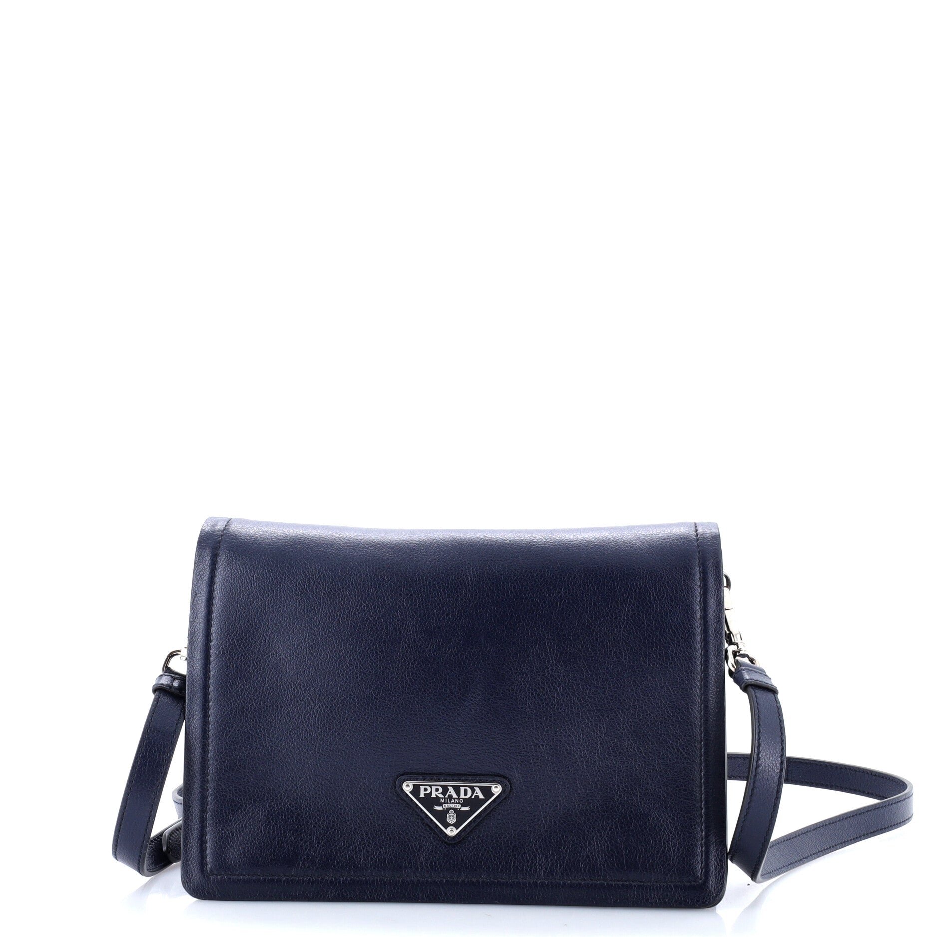 Full Flap Shoulder Bag Glace Calf Small