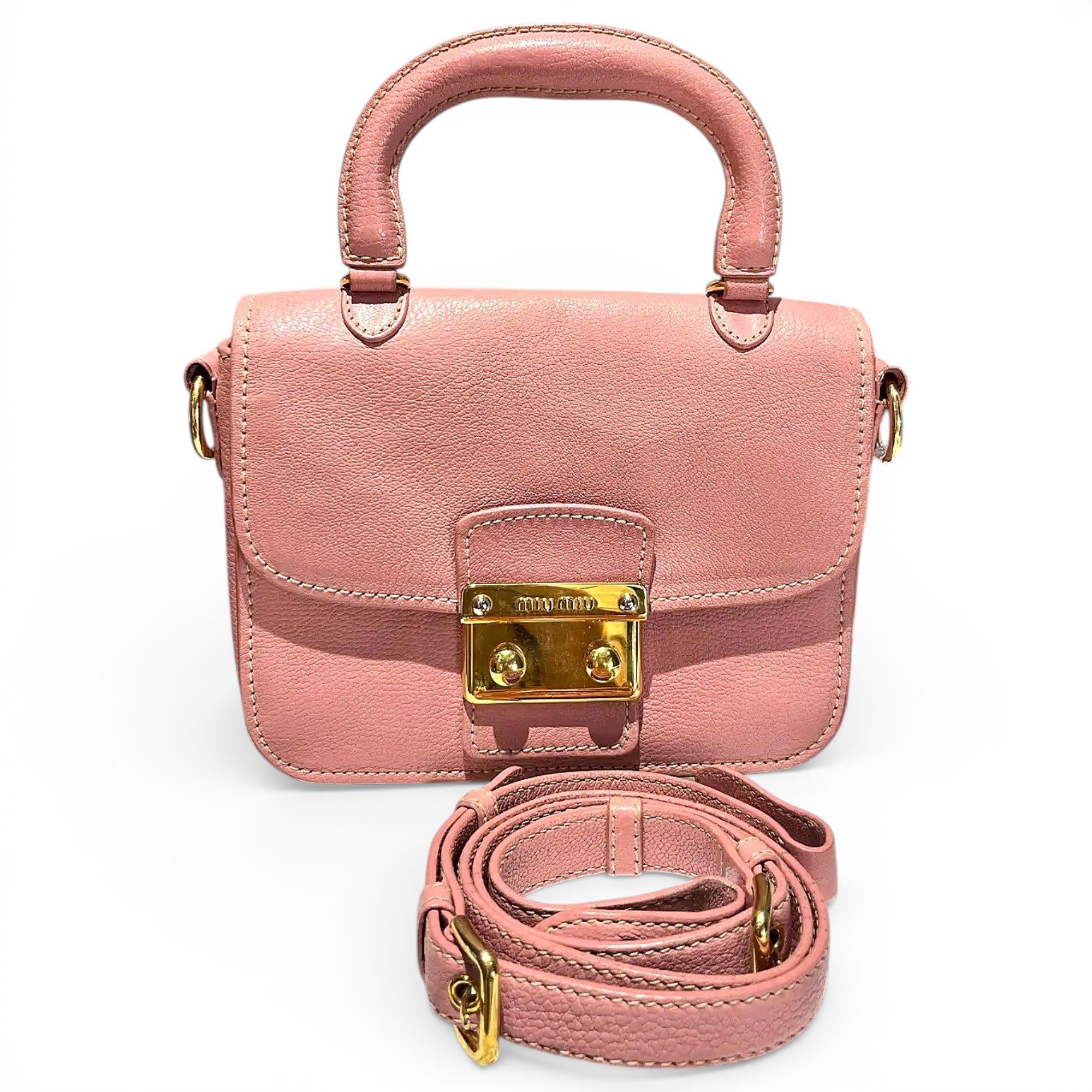 Miu Miu Madras leather crossbody bag