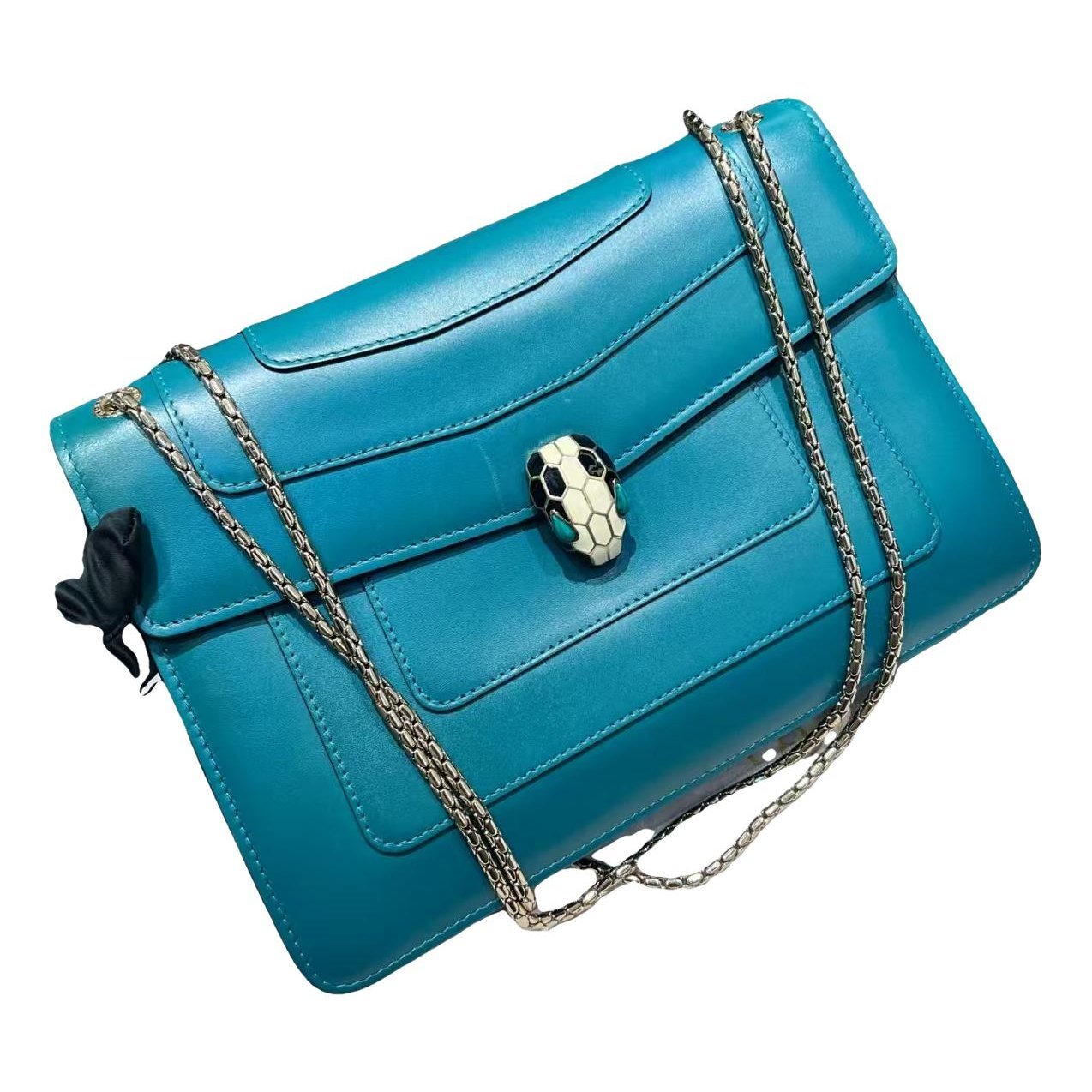 Serpenti leather handbag