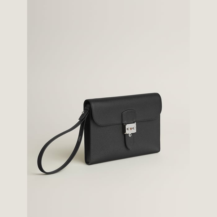 Noir Sac a Depeches 24 Pouch