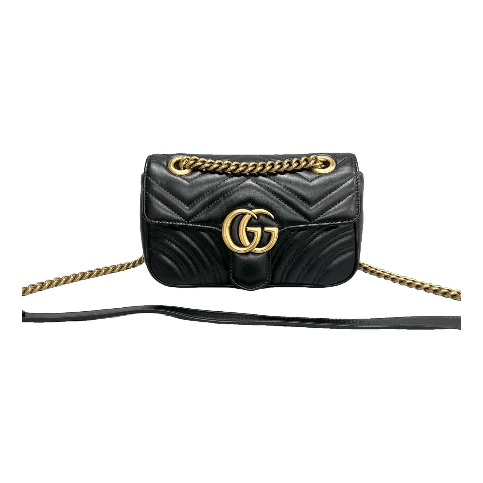 GG Marmont Flap leather handbag