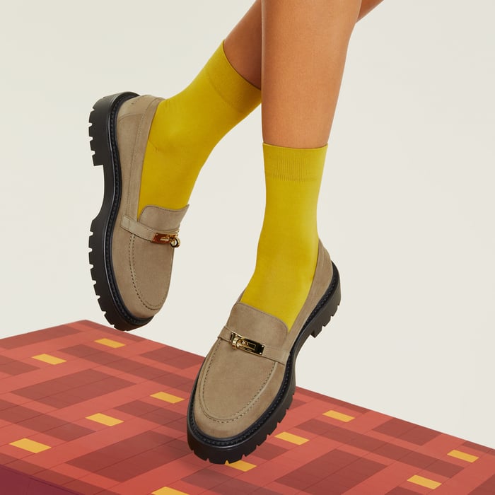 Beige Sable Mocasines Icône