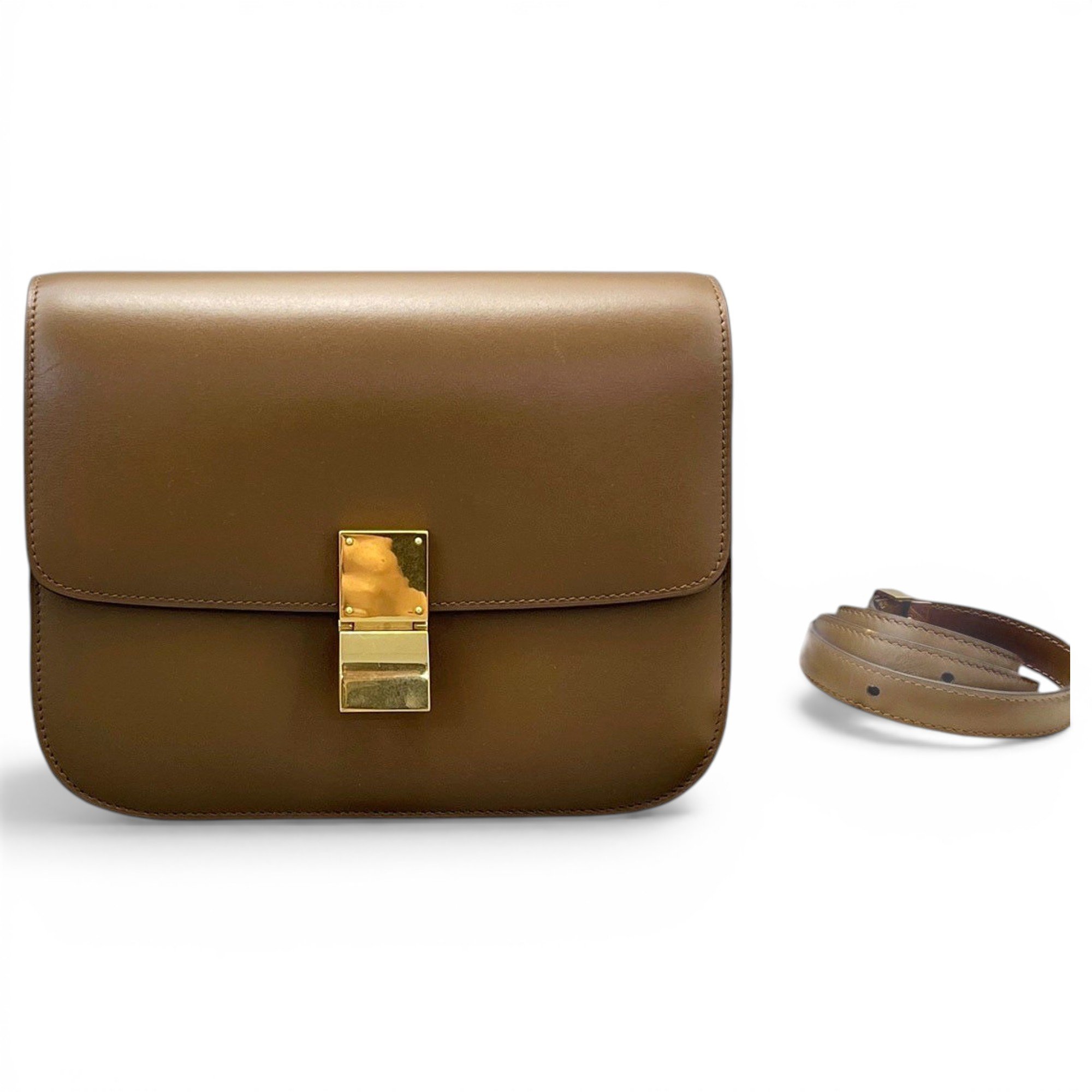 Classic leather crossbody bag