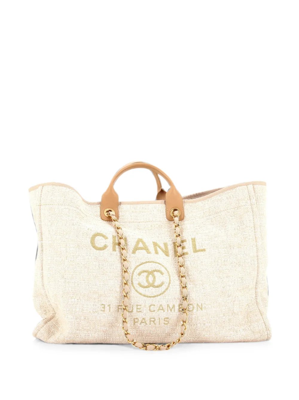 Deauville Raffia with Glitter Detail Large tote bag