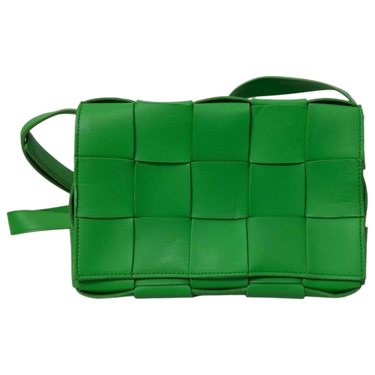 Cassette leather handbag