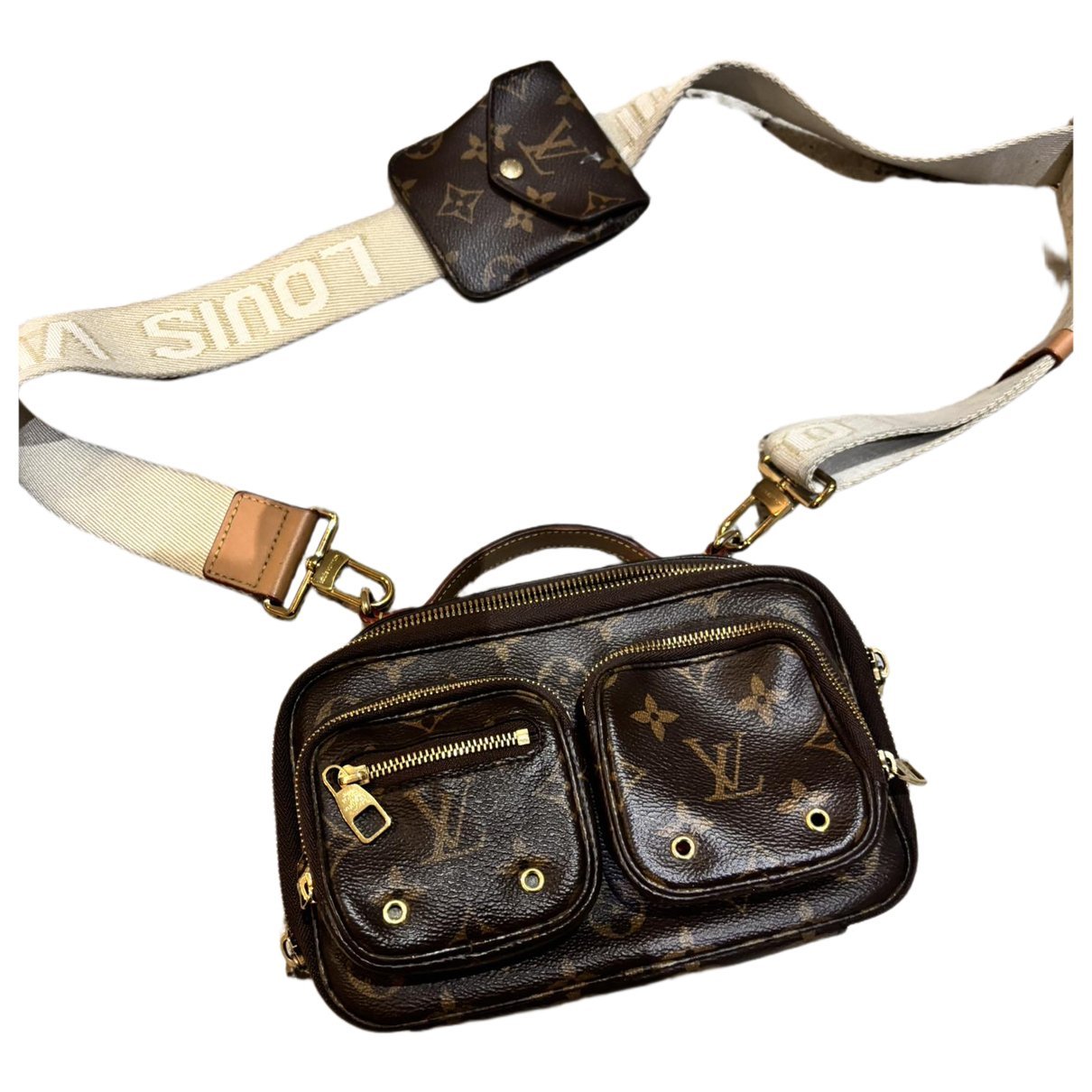 Croisé Utility leather crossbody bag