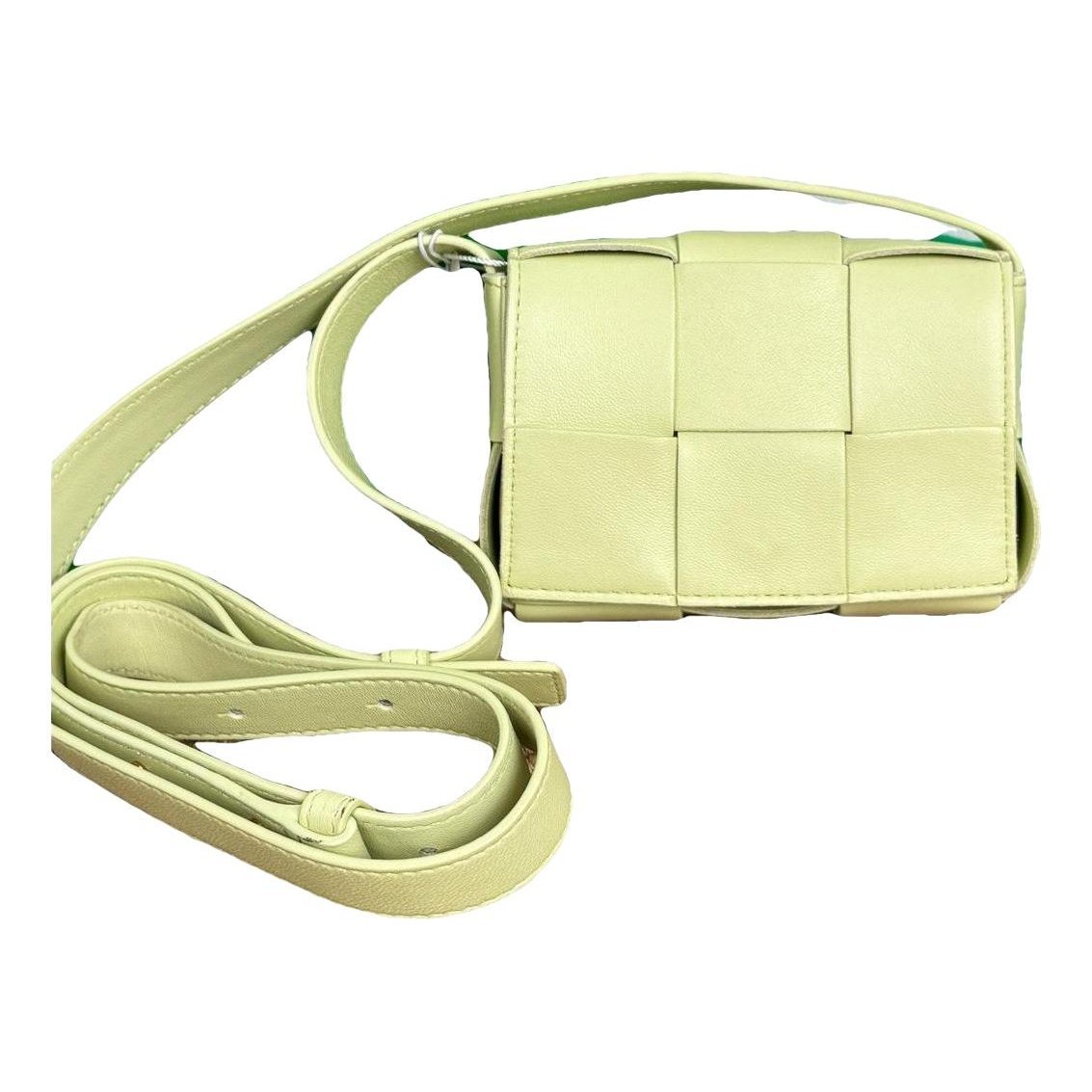 Cassette leather handbag