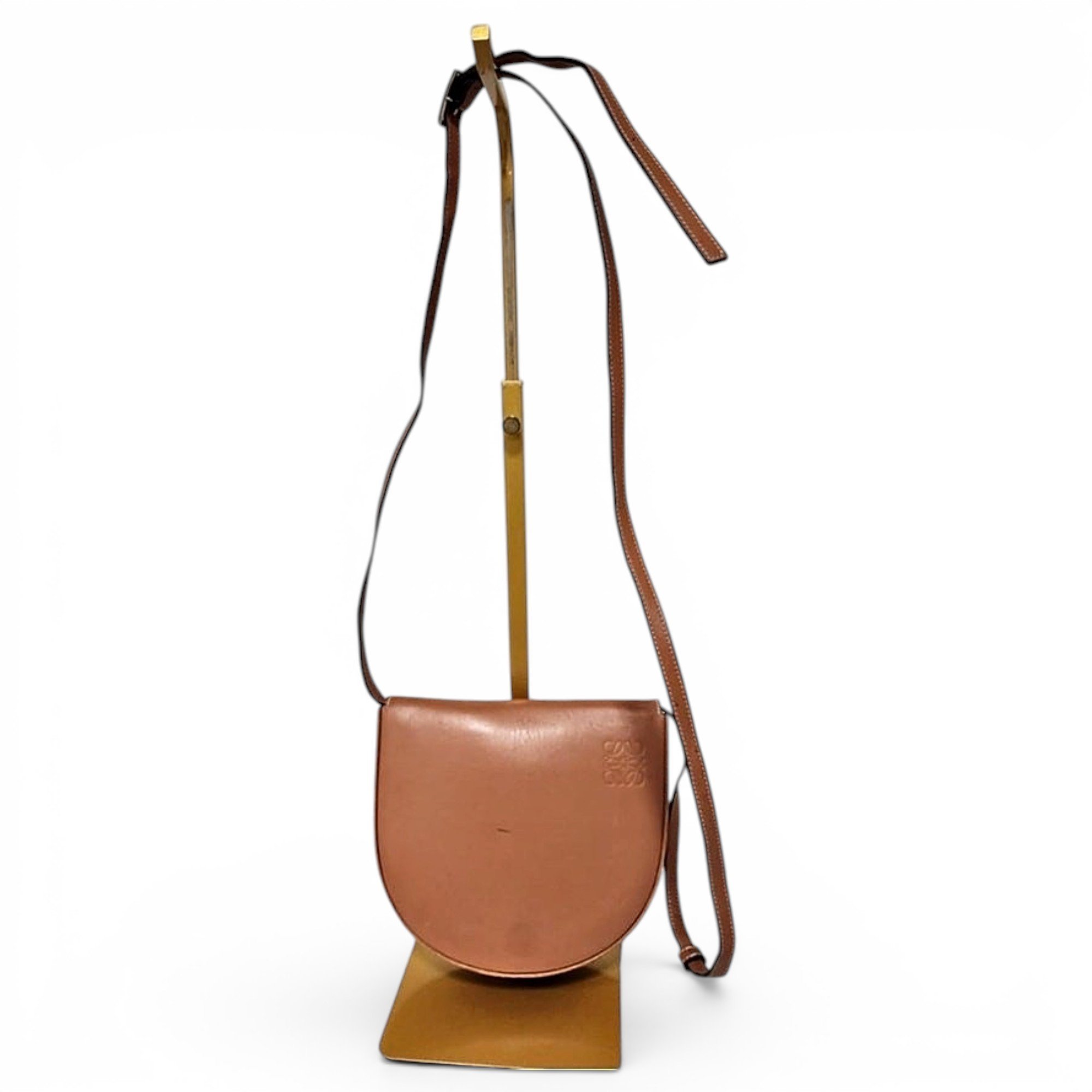 Heel leather crossbody bag