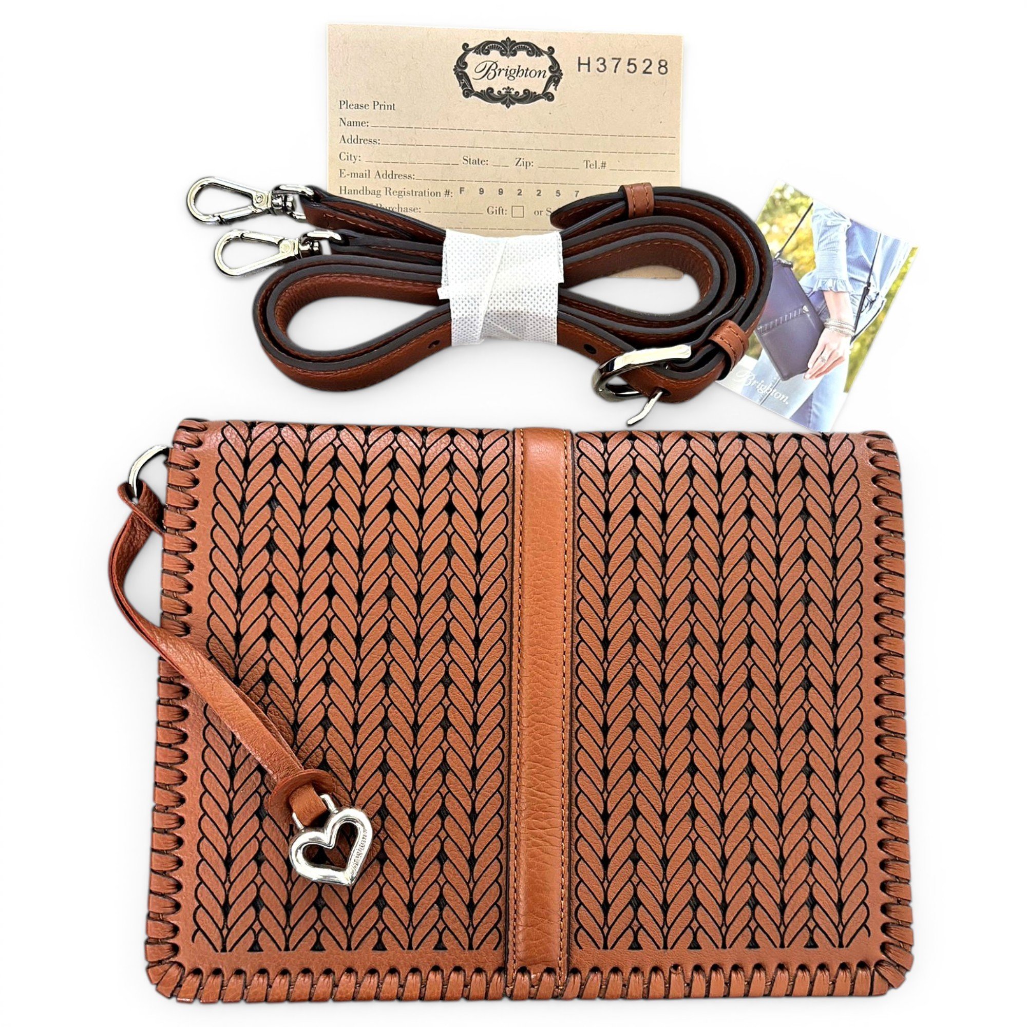 Leather crossbody bag