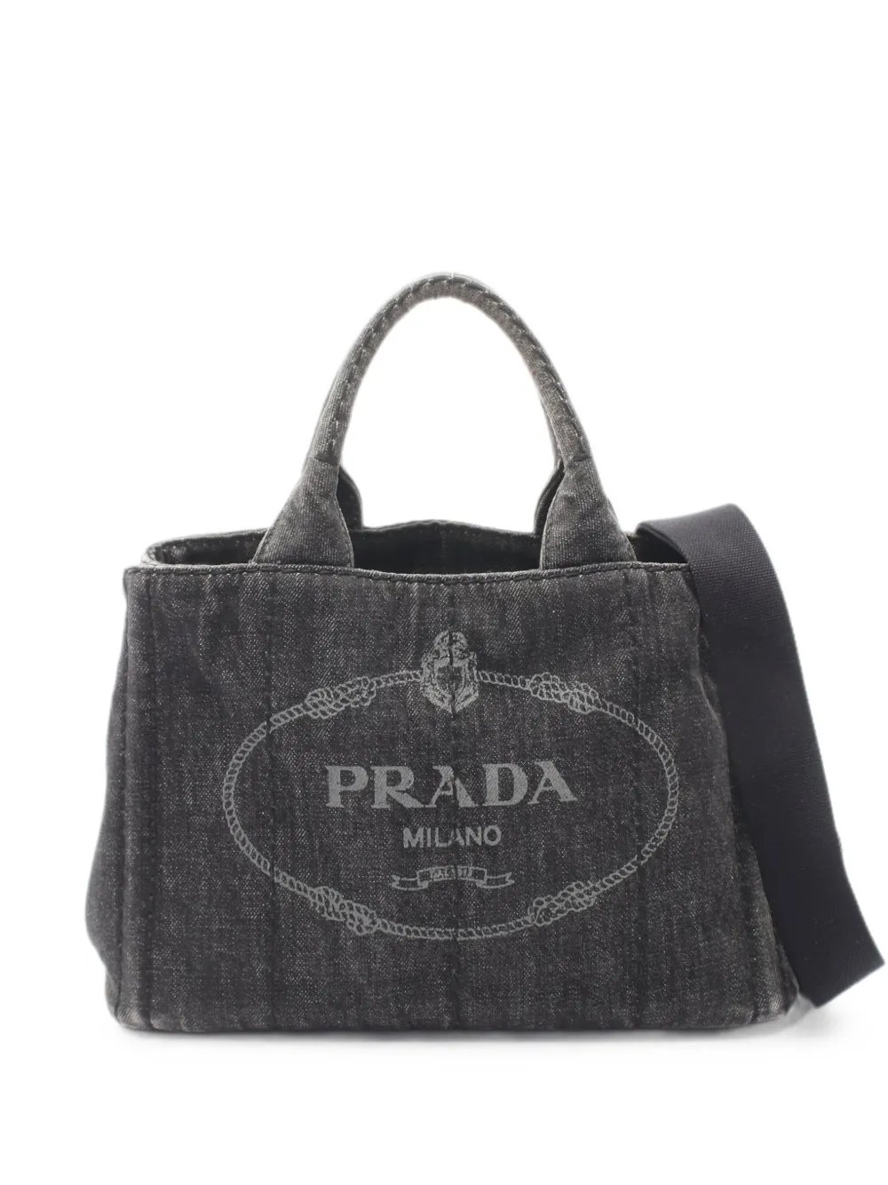 Prada 2000s Canapa logo-print tote bag
